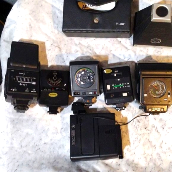 Vintage Canon Polaroid Sunpak Flash & Film Holder Bundle - Picture 8 of 8